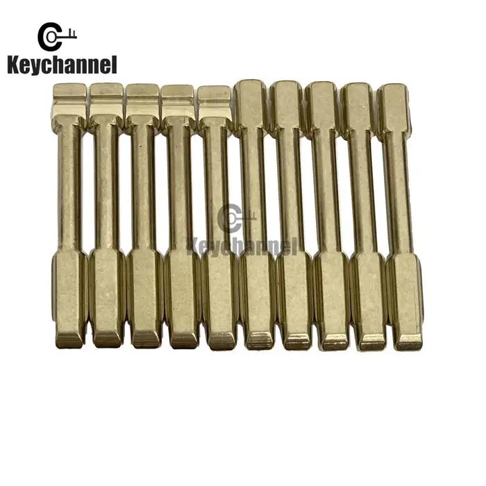 Keychannel 10PCS NO. Lame de clé de voiture 90 KD Blank FO21 pour Ford Focus Mondeo Jaguar XJ8 pour