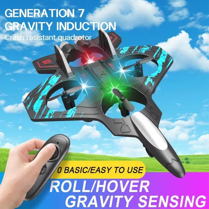 Hélicoptère communautaire électrique en mousse avec lumières LED colorées et télécommande 2.4G pour modèle d'avion occasions spéciales intérieures et extérieures