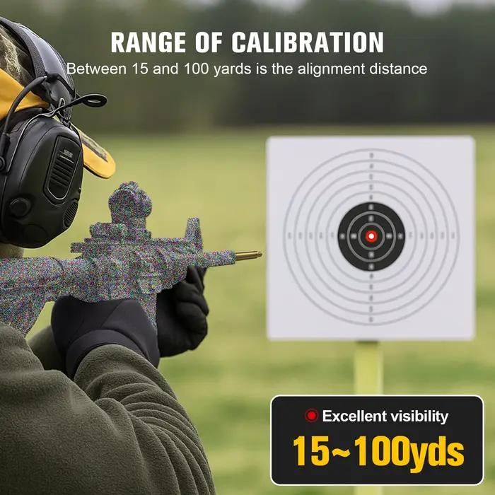 Visée laser rouge tactique pour pistolet et fusil, calibres .22lr, .177, 9mm/.38spl, pour entraînement au tir