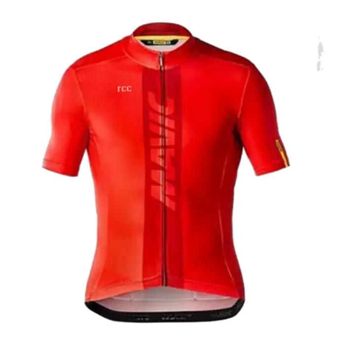 Mavic-Ensemble de maillot de cyclisme respirant à manches courtes
