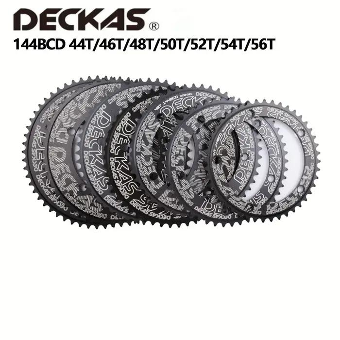 Deckas 144BCD plateau 44T 46T 48T 50T 52T 54T 56T plateau simple grandes dents pour vélo TMB