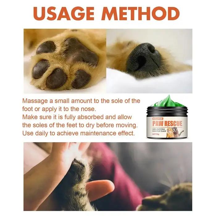 Crème de soin des pattes d'animaux de compagnie, hydratant pour les pieds de chien, santé domestique, shampoing pour pattes d'animaux, soulage les rides dans la peau des animaux de compagnie, graisse