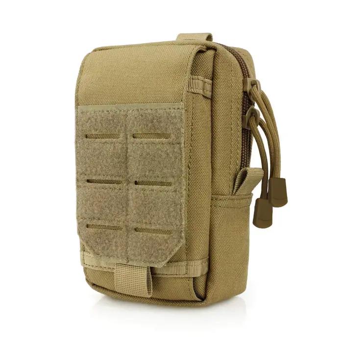 Sac banane tactique avec fermeture rabat laser - Poche à téléphone 1000D pour chasse et sports outdoor