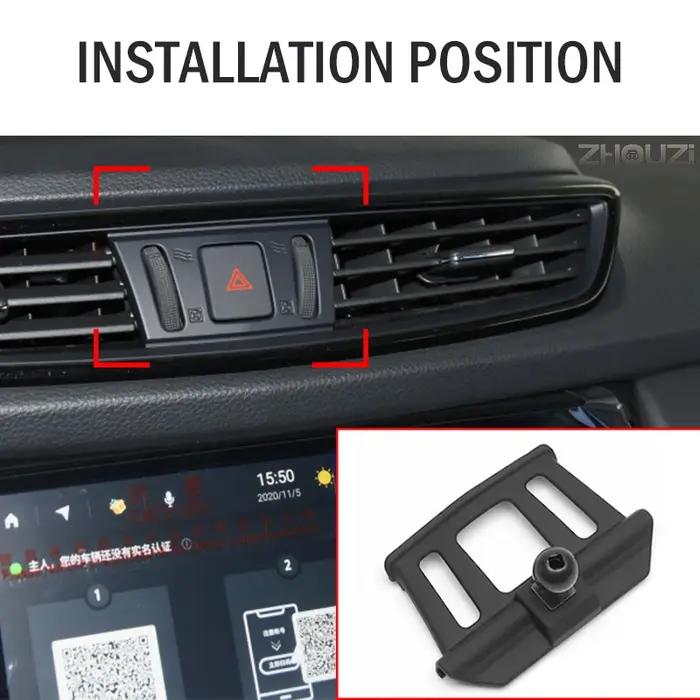 Support de téléphone portable pour voiture, support de ventilation, support GPS à gravité pour Nissa