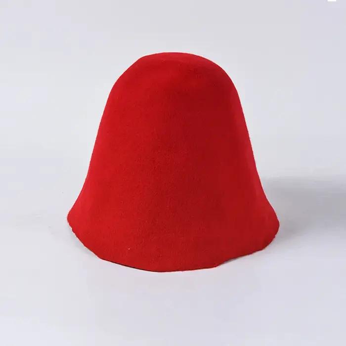 Femmes Cloche seau feutre chapeau grande laine