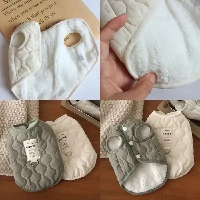 Gilet hivernal en coton pour chiens design élégant anneau D pour laisse adaptabilité taille couleur confortable et chaud pour promenades hiver neige occasions spéciales