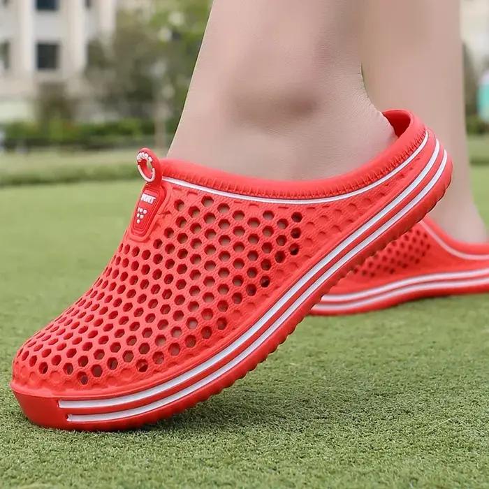 Hommes chaussures plage pantoufles unisexe évider décontracté femmes