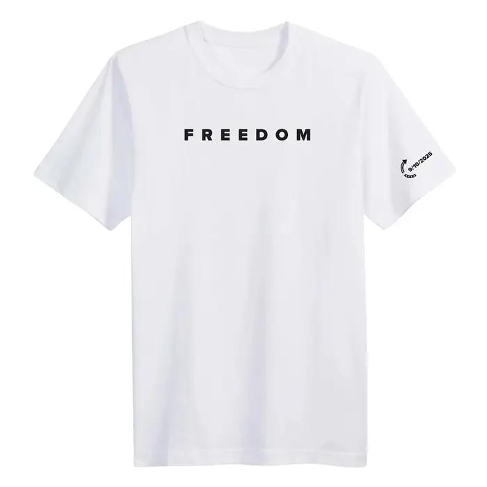 T-shirt Freedom Tee Fashion American Charlie Kirk en coton ample pour femmes/hommes
