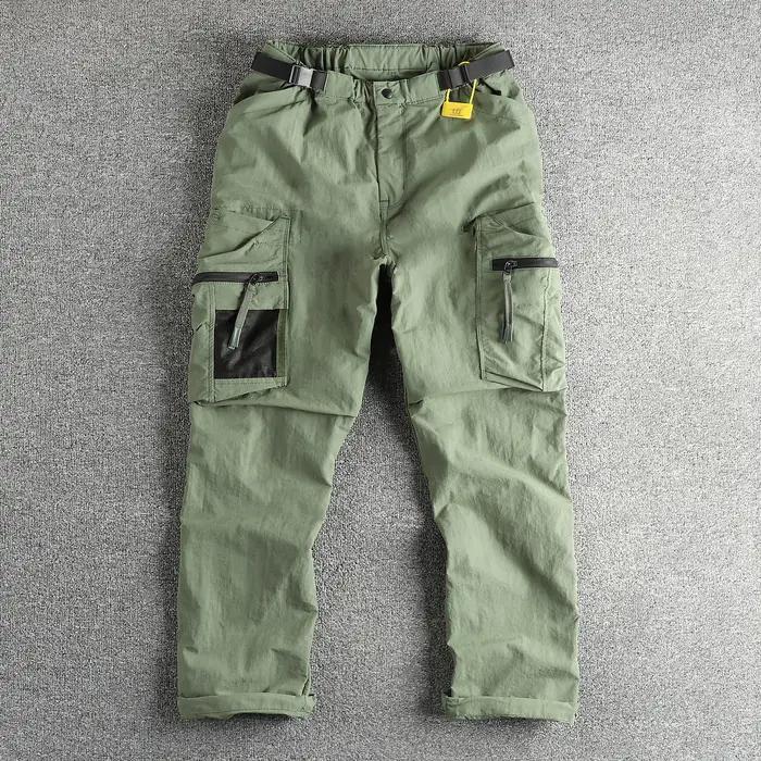 Pantalon d'assaut de parachutiste japonais, ample et droit, avec poche fonctionnelle, décontracté, a