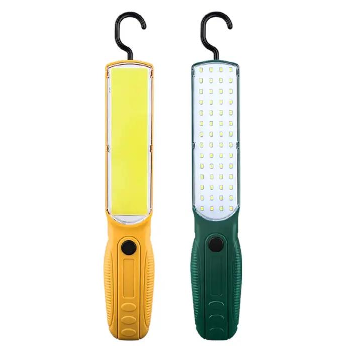 Lampe de travail LED COB forte, projecteur portatif, Rechargeable par USB, lampe de poche d'urgence