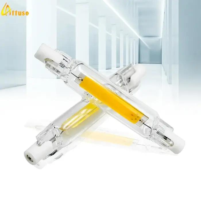 R7S LED 78mm 118mm 5W 10W 20W R7s projecteur AC 220V 110V COB lampe ampoule Tube de verre remplacer