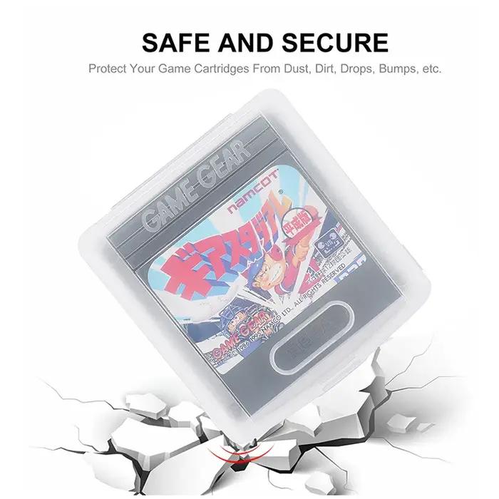 Boîte de rangement et de présentation pour cartouche de jeu Game Gear, transparente, de remplacement, pour GameGear, étui de protection.