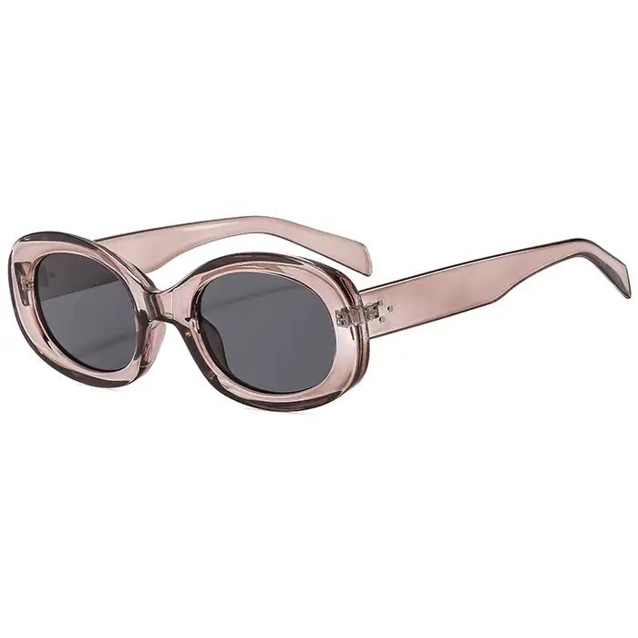 Lunettes ovales Y2K UV400 chasse randonnée - Monture petite fashion femme street photo