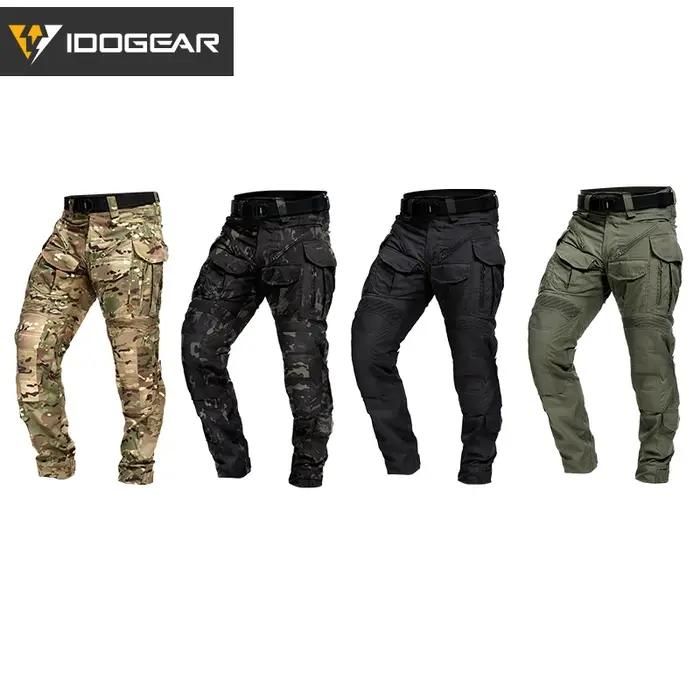 Pantalon combat IDOGEAR G5 résistant déchirure coupe 3D imperméable multi-poches chasse entraînement