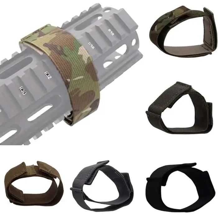 Fwoyonze Elastic Magnetic Retaining Strap Rifle Hunting Airsoft Gear Cable Stora