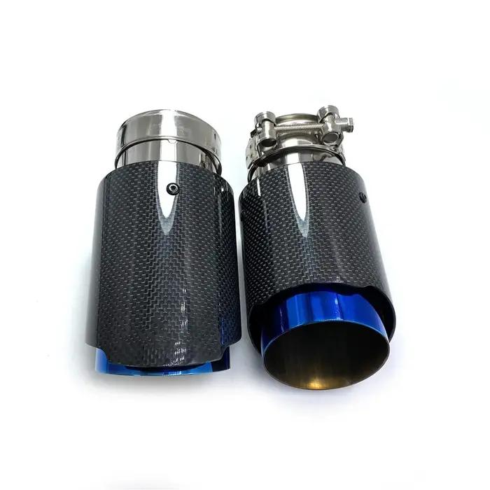 Silencieux en carbone simple brillant pour BMW Benz Audi Porsche