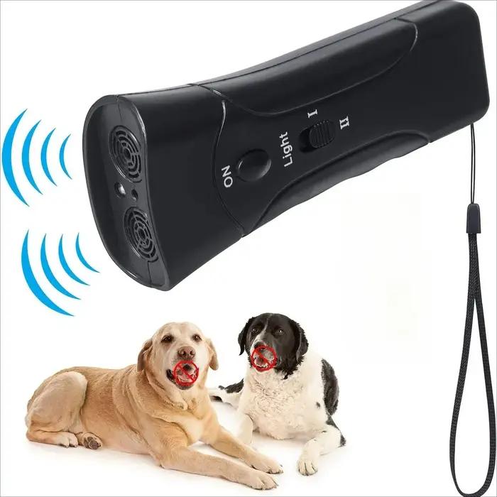 Dispositif anti-aboiement à ultrasons pour chien avec lumière LED, sûr et humain, pour l'entraînemen