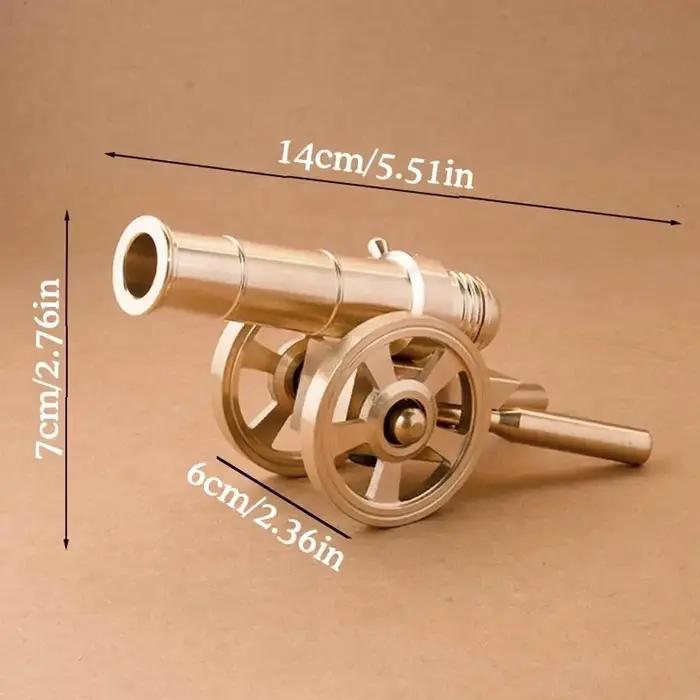 Mini canon militaire en métal, petit modèle d'ornement, arsenal de guerre civile, culverin en cuivre pour oeuvre d'armes miniatures Napoléon