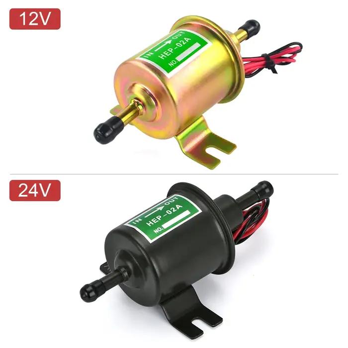 3 couleurs universelles 12V pompe à essence électrique basse pression boulon fixation fil Diesel ess