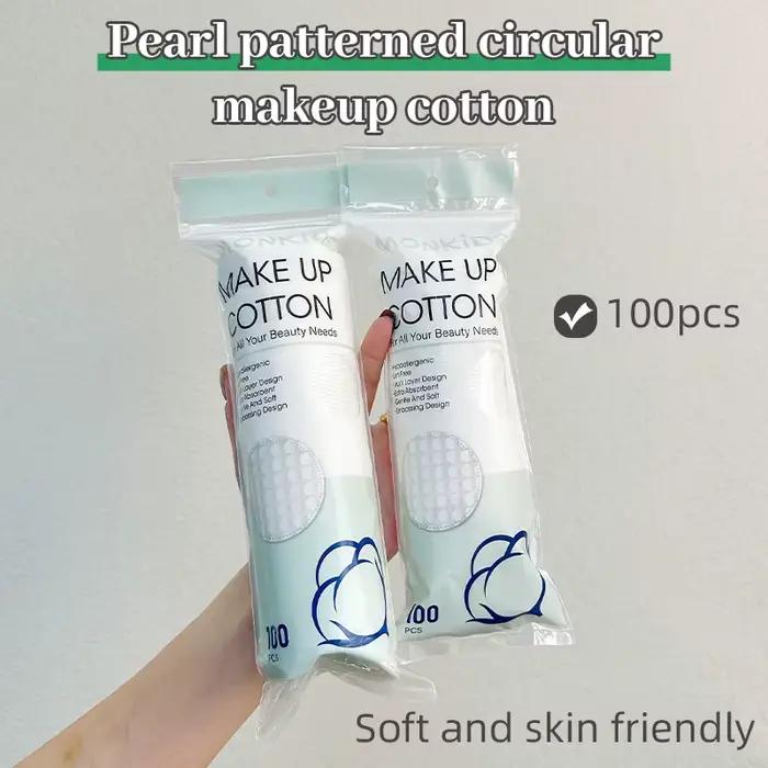 Sous-coton rond doux et respirant, texture double face, utilisé pour le nettoyage quotidien du visag