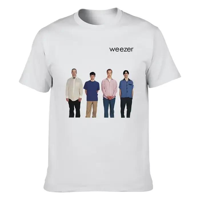 Weezer 1994 album bande impression T-shirt hommes été hip-hop rue décontracté ample T-shirt surdimen