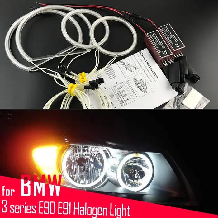 Pour BMW série 3 E90 E91 pré-LCI berline Touring 316i 318i 320i 05-08 phare halogène blanc CCFL Ange
