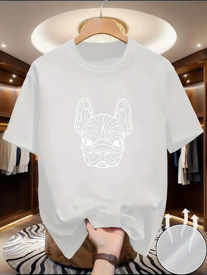 T-shirt pour homme à manches courtes et col rond