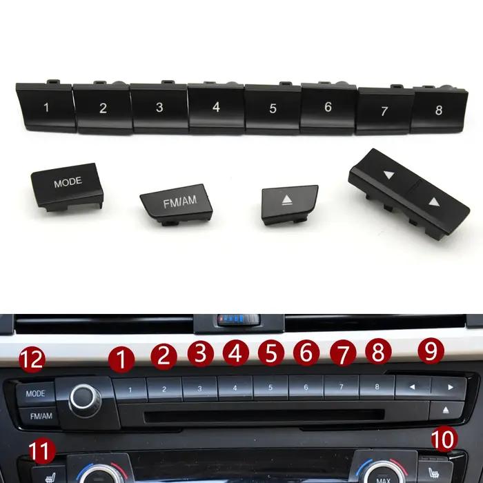 Tableau de bord avant de voiture, lecteur CD Radio, bouton de commutation, garniture de couverture p