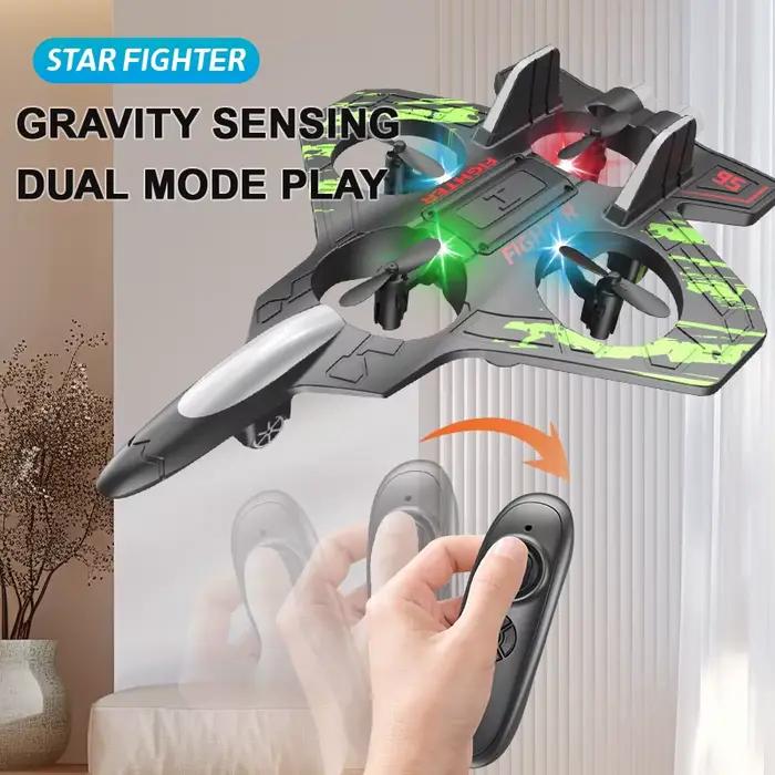 Hélicoptère communautaire électrique en mousse avec lumières LED colorées et télécommande 2.4G pour modèle d'avion occasions spéciales intérieures et extérieures