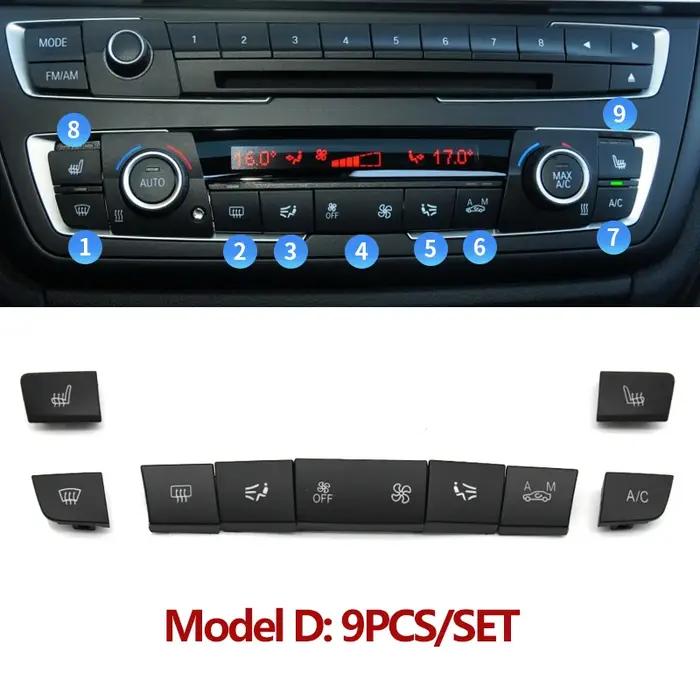 Prada board-Bouton de contrôle de la température de climatisation AC, BMW Série 1, 2, 3, 4 F, F20, F