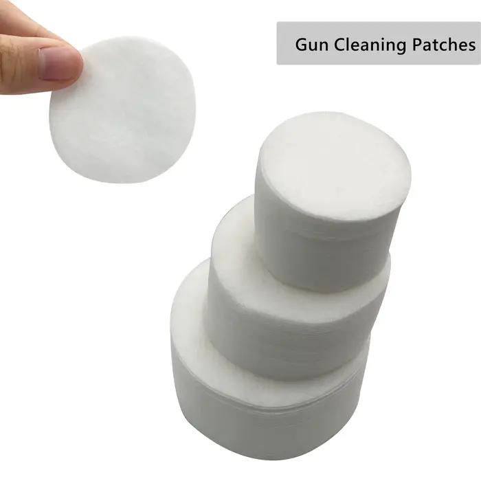 Patchs de nettoyage pour pistolet épais, 500 pièces, lingette ronde tactique pour pistolet, entretie