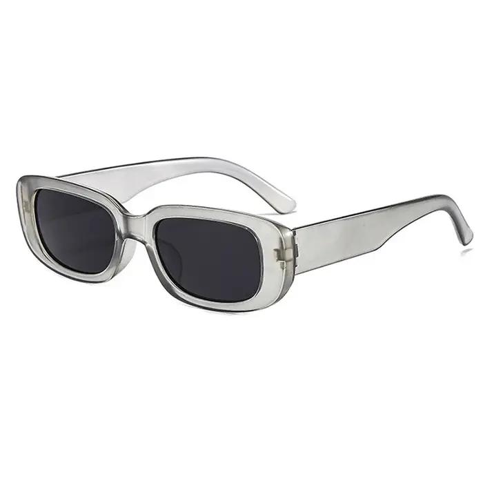 Lunettes de soleil petites montures rectangulaires couleurs bonbon Y2K - 2/3 paires vintage UV400 unisexe