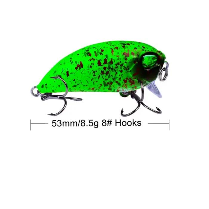 1 pièces leurre de pêche manivelle 5 cm 7.2g manivelle flottante Wobbler Isca bar artificiel brochet