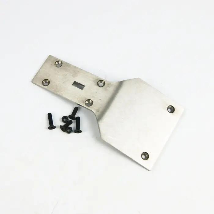 Pare-chocs de plaque de châssis de dérapage avant d'acier inoxydable pour camion Buggy Rovan HPI Rofun Baja 5B 5T 1/5