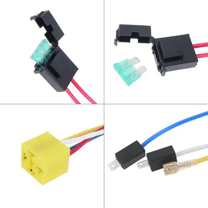 Ensemble de compresseur de klaxon d'air universel 12V 24V, tuyau d'air 0.08 ~ 0,12mpa avec fils et r