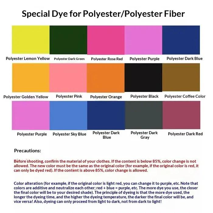 Agent de teinture pour vêtements 60g / Teinture dispersée pour polyester