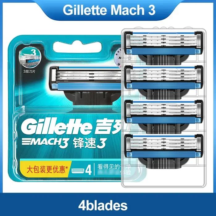 Rasoir Mach 3 de Gillette lame de rasoir pour hommes confortable et précis pour rasage quotidien