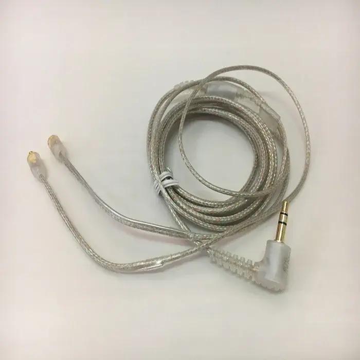 Pour Shure SE215 SE315 SE425 SE535 écouteurs accessoires 1.6M clair double sortie câble Audio détach