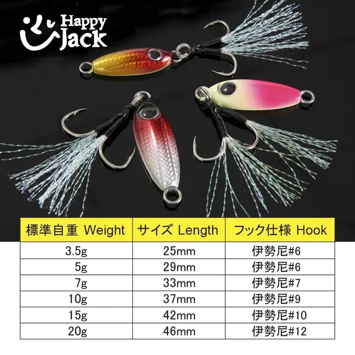 Mod yJack-Micro gabarit en métal moulé à chute lente pour la pêche au rivage, cuillère de jigging, e