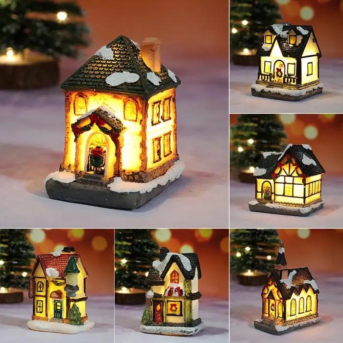 Décorations lumineuses de maison de noël pour ornements de maison, cadeau de noël pour enfants, nouv