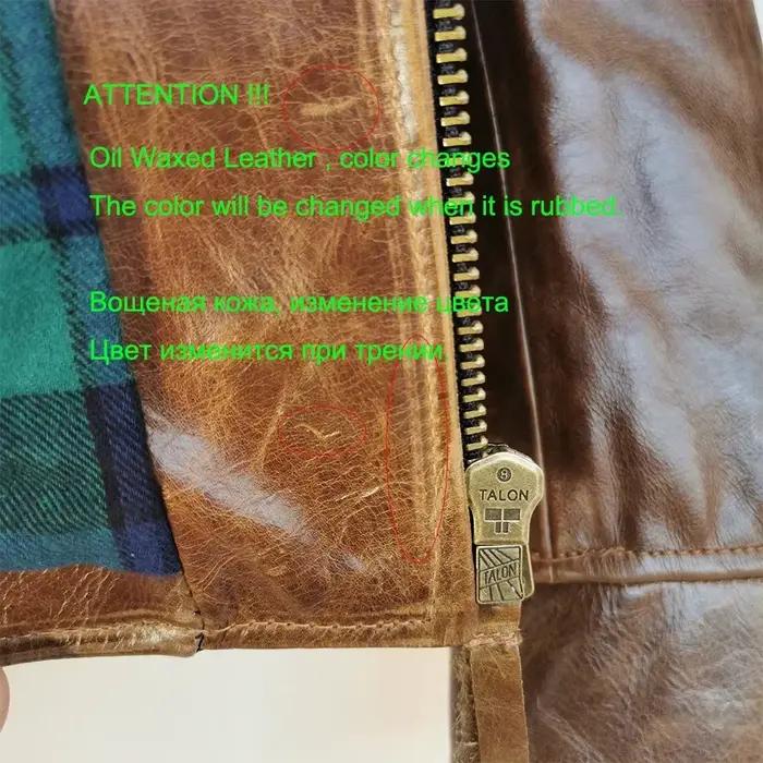 Veste en cuir marron des années 1930 pour hommes