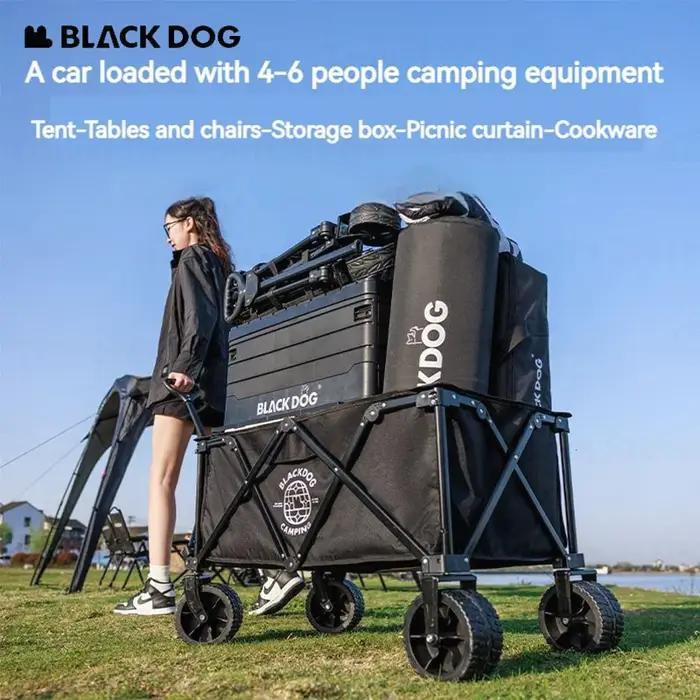 Chariot de camping Mountain Shadow Pro robuste et polyvalent pour camping, randonnée, équipement de plein air et rangement de fournitures de loisirs