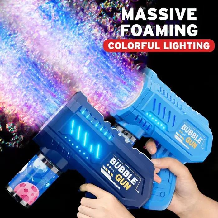 Machine à bulles pour enfants, jouet lumineux, pistolet à bulles entièrement automatique, produit un