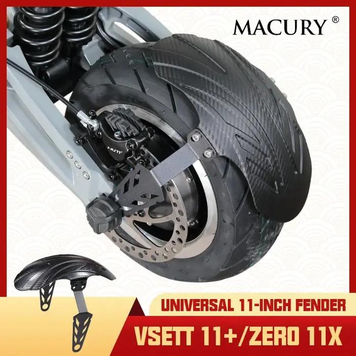 Garde-boue universel à motif de Fiber de carbone pour Scooter électrique VSETT 11 + ZERO 11X KAABO 1