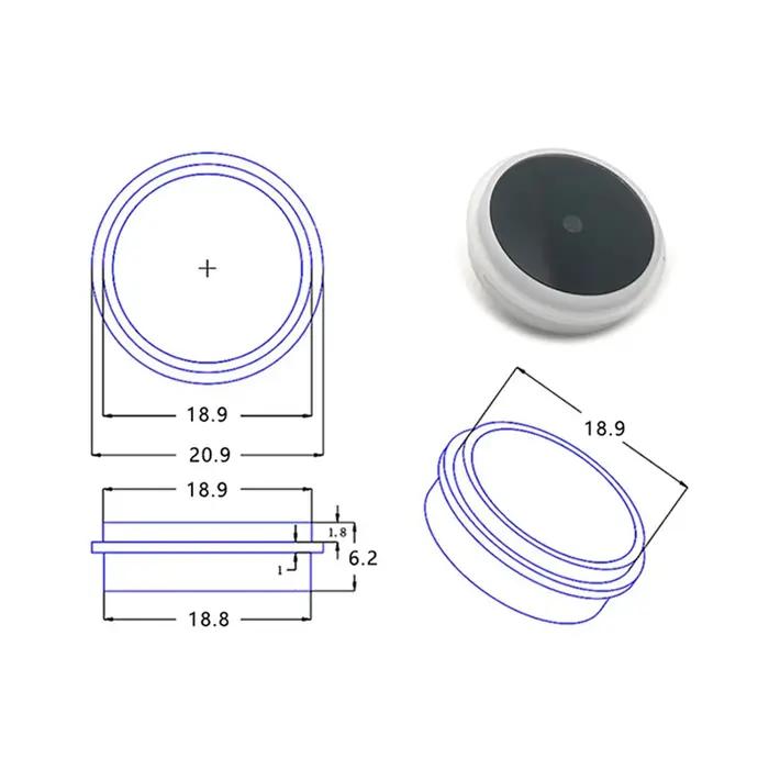 Lecteur de codes-barres GM861S UART, interface USB 1D/JO, code QR, technologie LED blanche et verte
