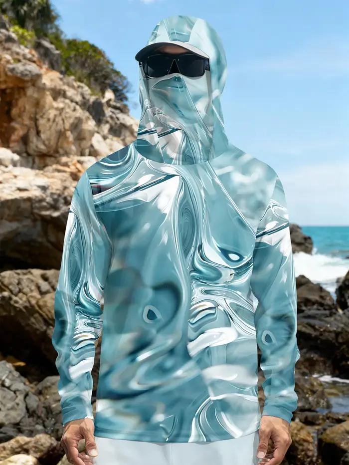 Vêtements de pêche à capuche pour hommes avec protection UV