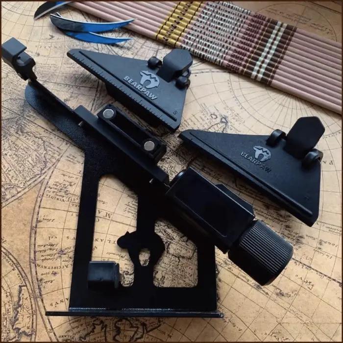 Gabarit de fletching de flèche pour flèches de chasse-outil réglable pour 3/4/6 palettes