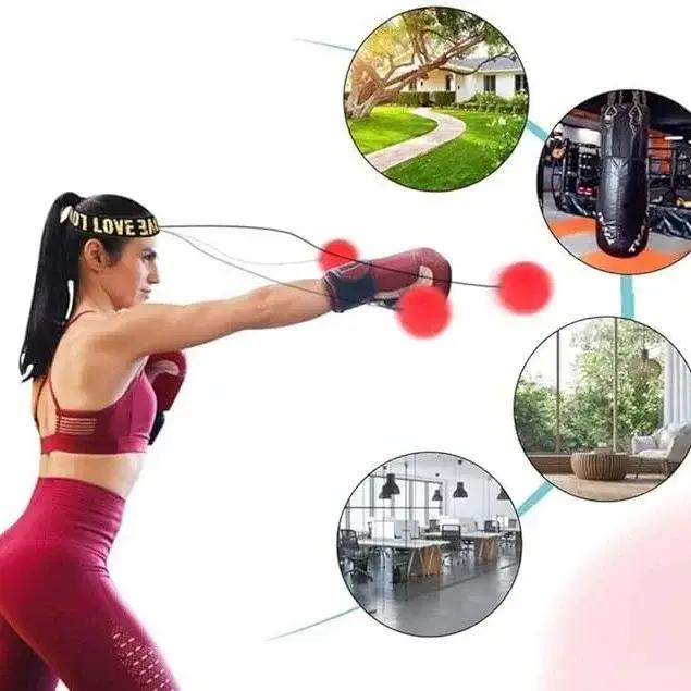 Balles de boxe, balle de vitesse en PU montée sur la tête