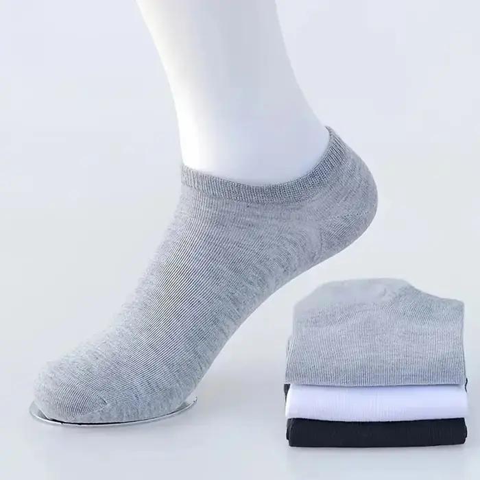Lot chaussettes bateau homme chasse - Absorption transpiration couleur unie pour sport et affaires