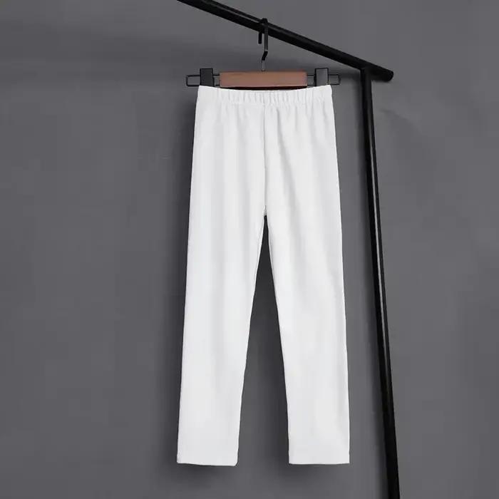 Leggings moulants solides pour enfants, pantalons pour documents, pantalons pour enfants, pantalons